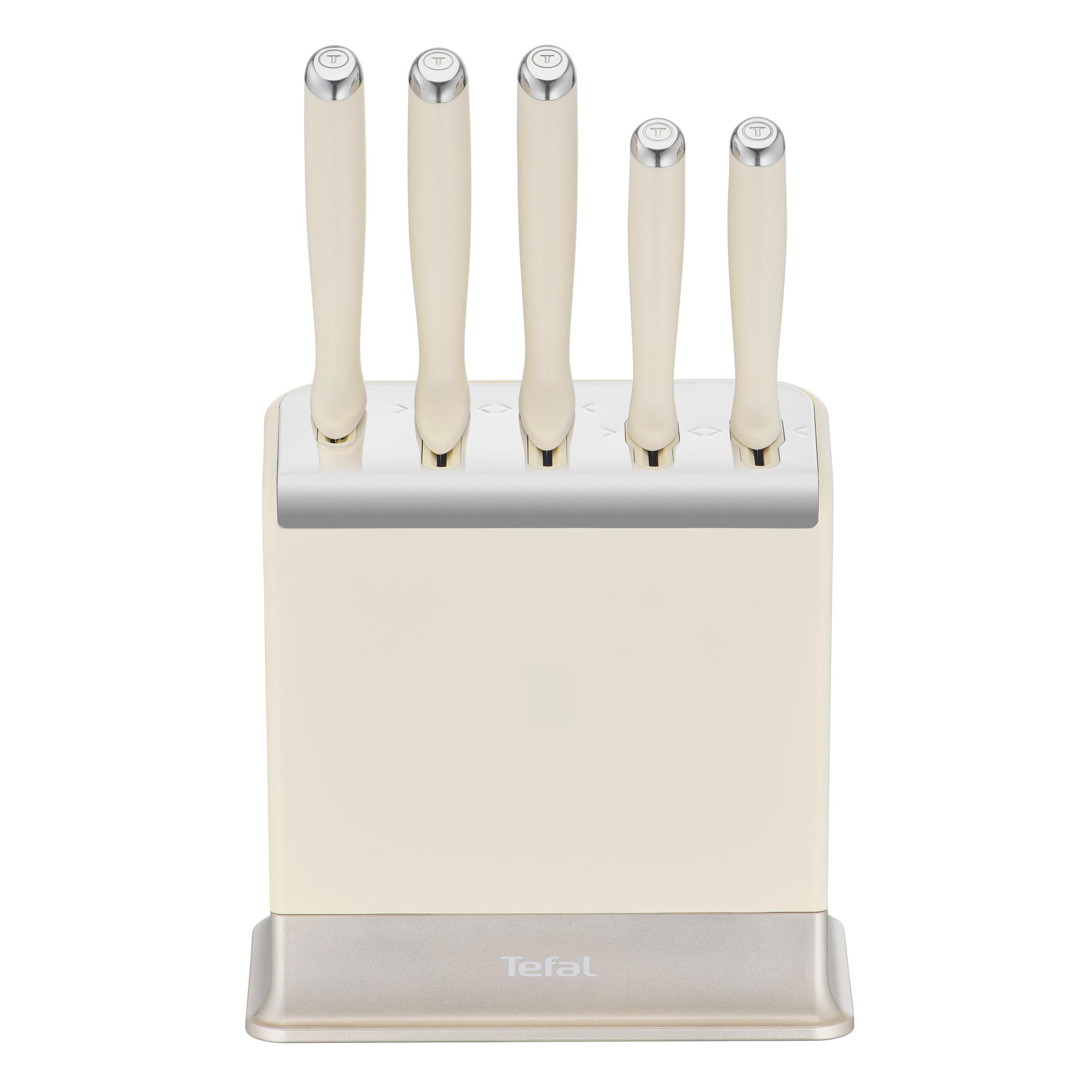 EverSharp 5-teiliges Messer-Set mit Messerblock und integriertem Messerschärfer, K29796