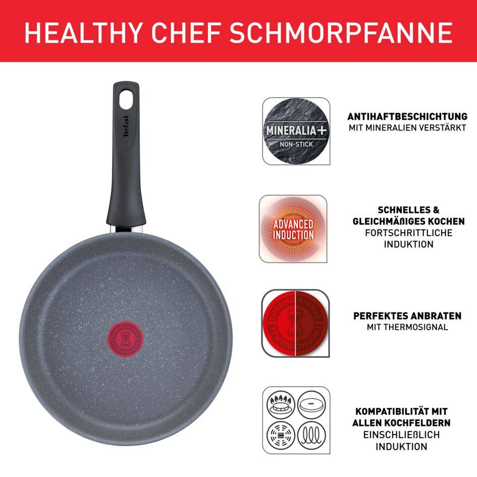Healthy Chef Schmorpfanne 24cm G15032