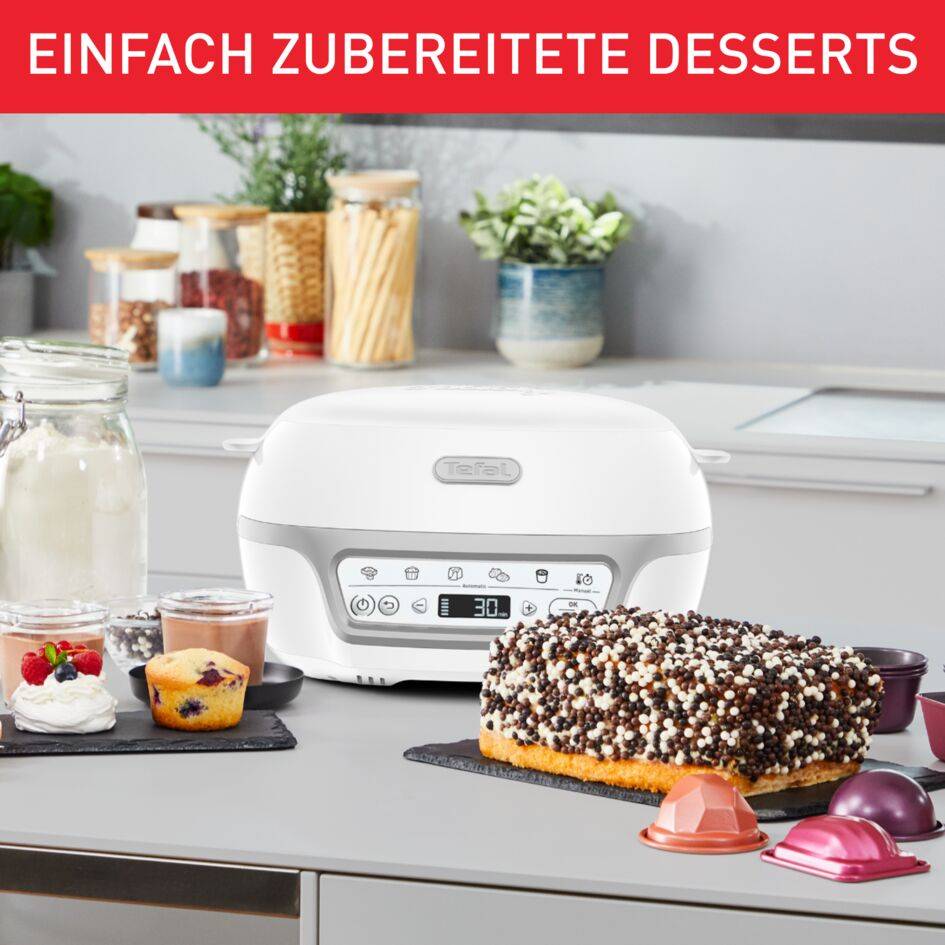 Cake Factory Délices Kuchenbackautomat Silver Maxi Pack KD8121