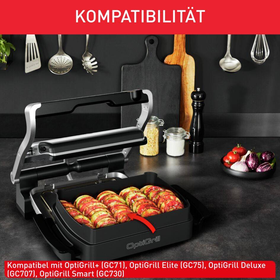 Snack- und Backblech XA7258 für OptiGrill Elite