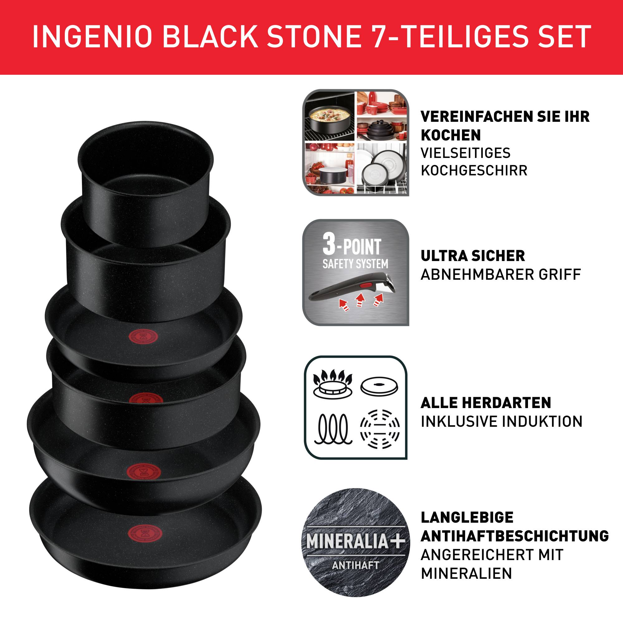 Ingenio Black Stone 7-teiliges Set L39987