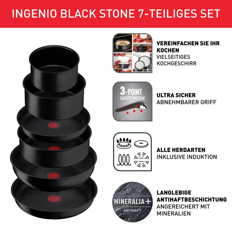 Ingenio Black Stone 7-teiliges Set L39987