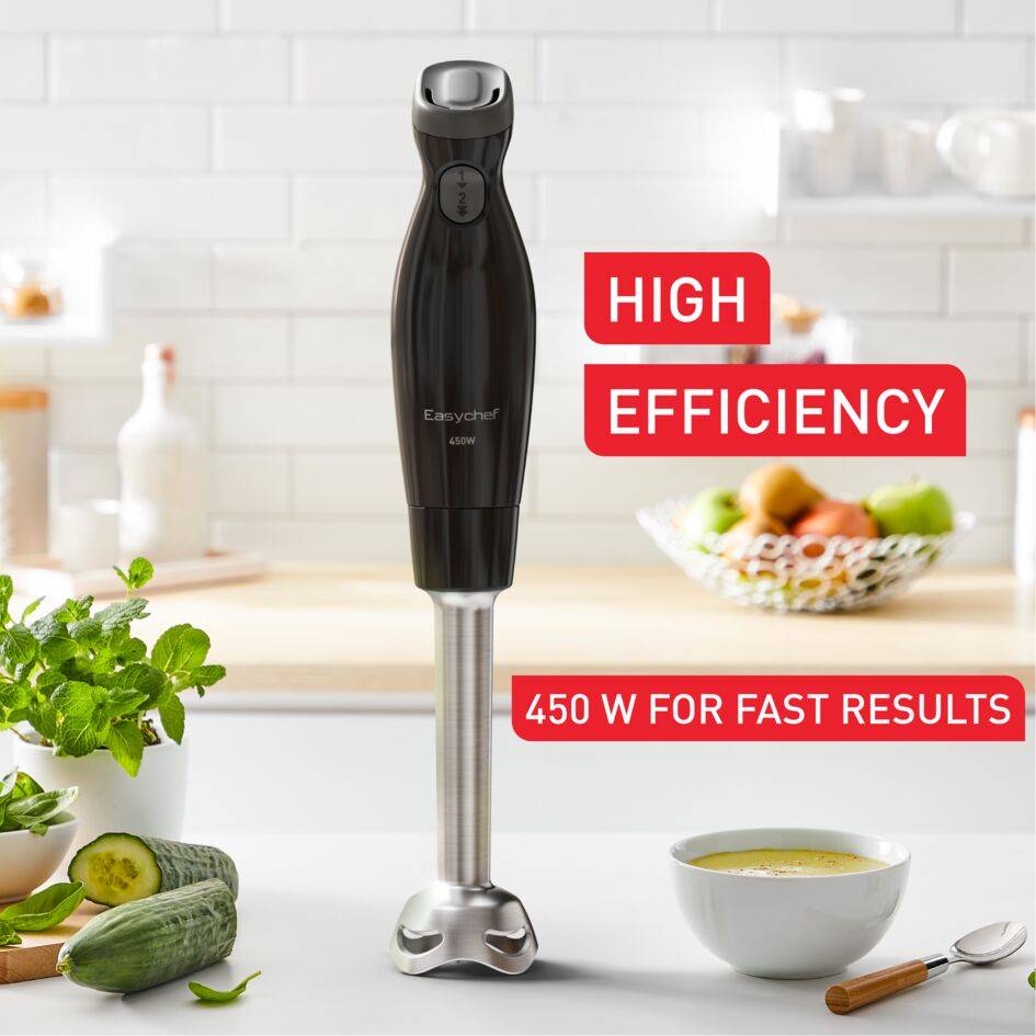 Easy Chef, Hand Blender, 450 W for Fast Results, Ergonomic Handle