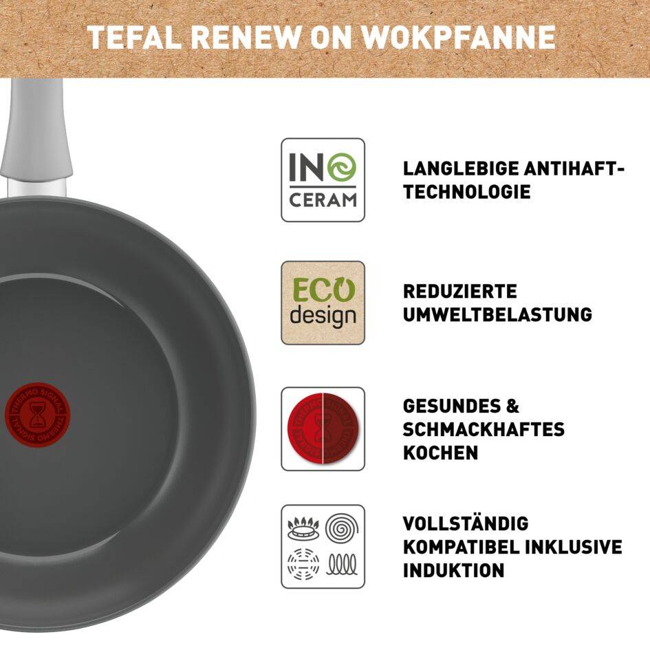 Renew On Keramik-Wokpfanne 28cm C42719