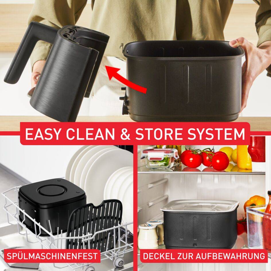 Easy Fry Smart & Silence, Heißluftfritteuse 5L, EY5728