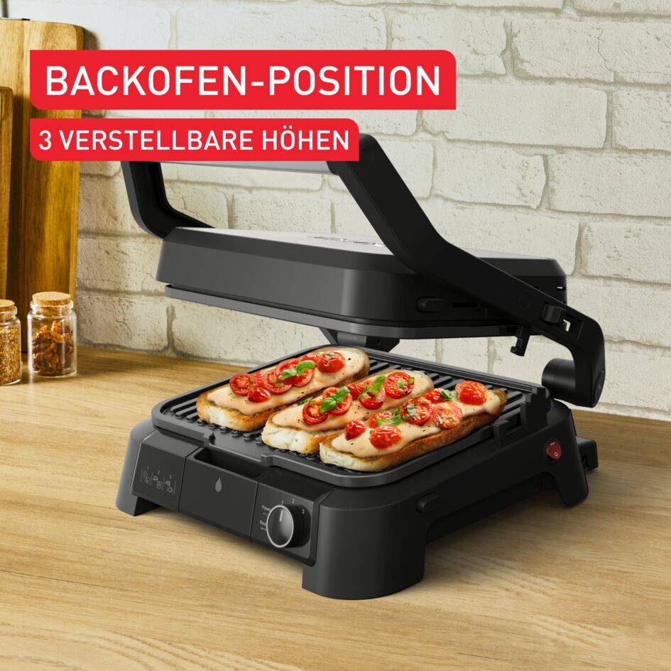 SuperGrill 3in1, Kontaktgrill, Barbecue- & Ofenposition