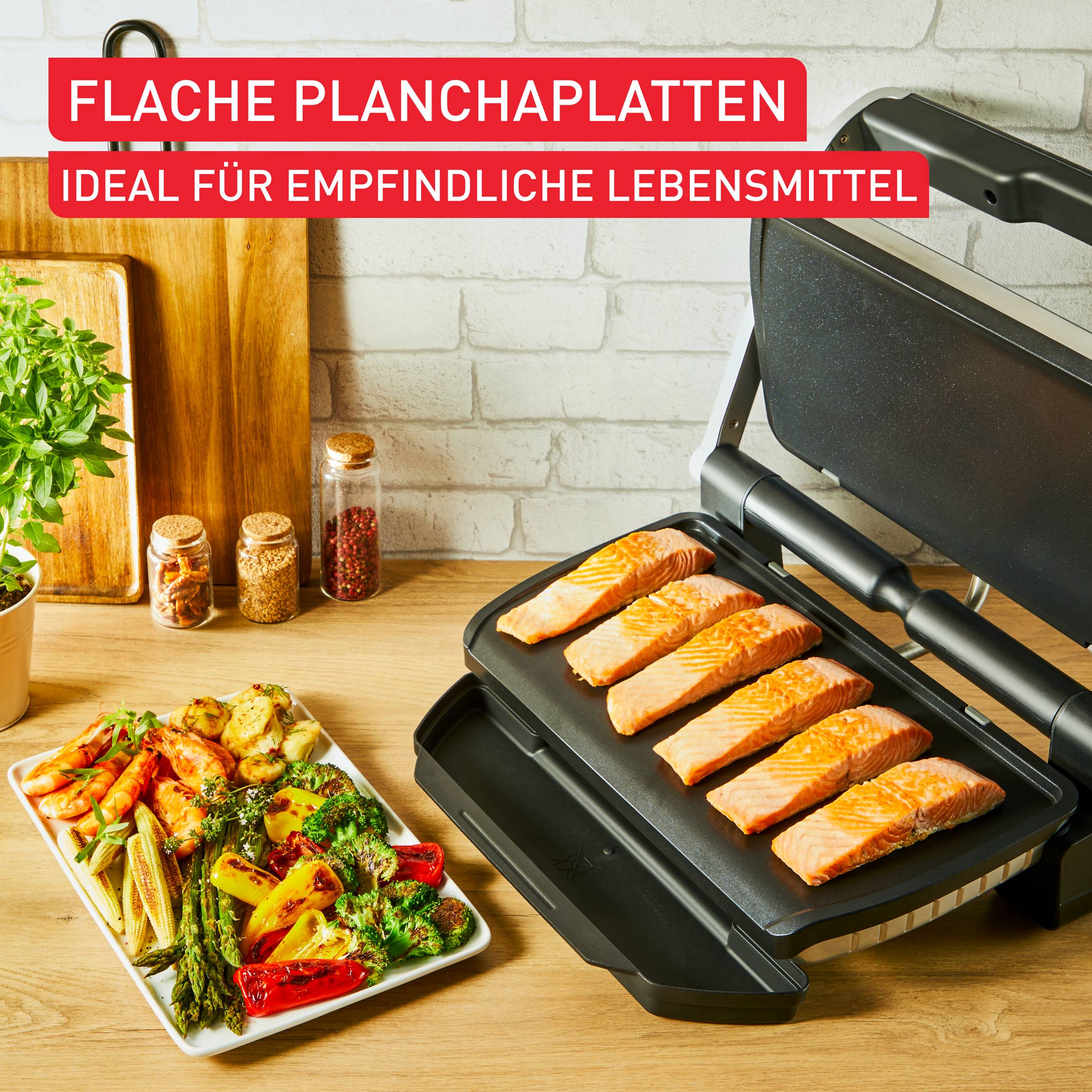 Planchaplatten XA7298 für OptiGrill+ XL  