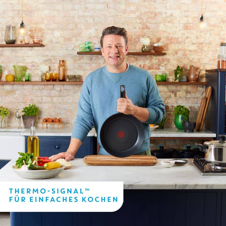 Jamie Oliver by Tefal Everyday Kitchen 7-teiliges Topf- und Pfannenset