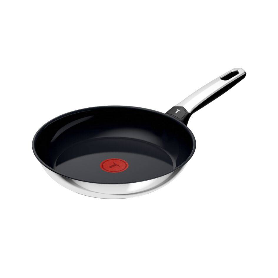 Emotion+ Bratpfanne 24 cm, Premium-Edelstahl, Antihaft-Keramikversiegelung, Induktion, 2-3 Portionen