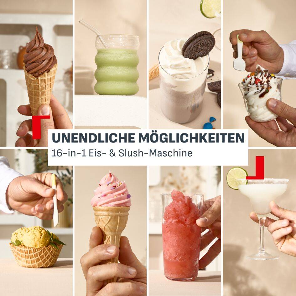 Freezi, 16-in-1 Instant Softeis- & Slushmaschine