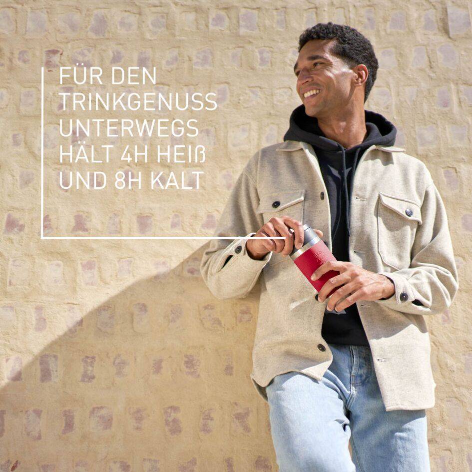 TRAVEL MUG CLASSIC ISOLIERBECHER 0,36L DUNKELROT N20204