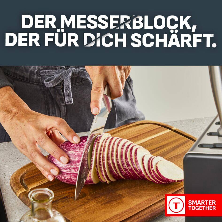 EverSharp Pro 6-teiliges Messer-Set mit selbstschärfendem Messerblock K2977S