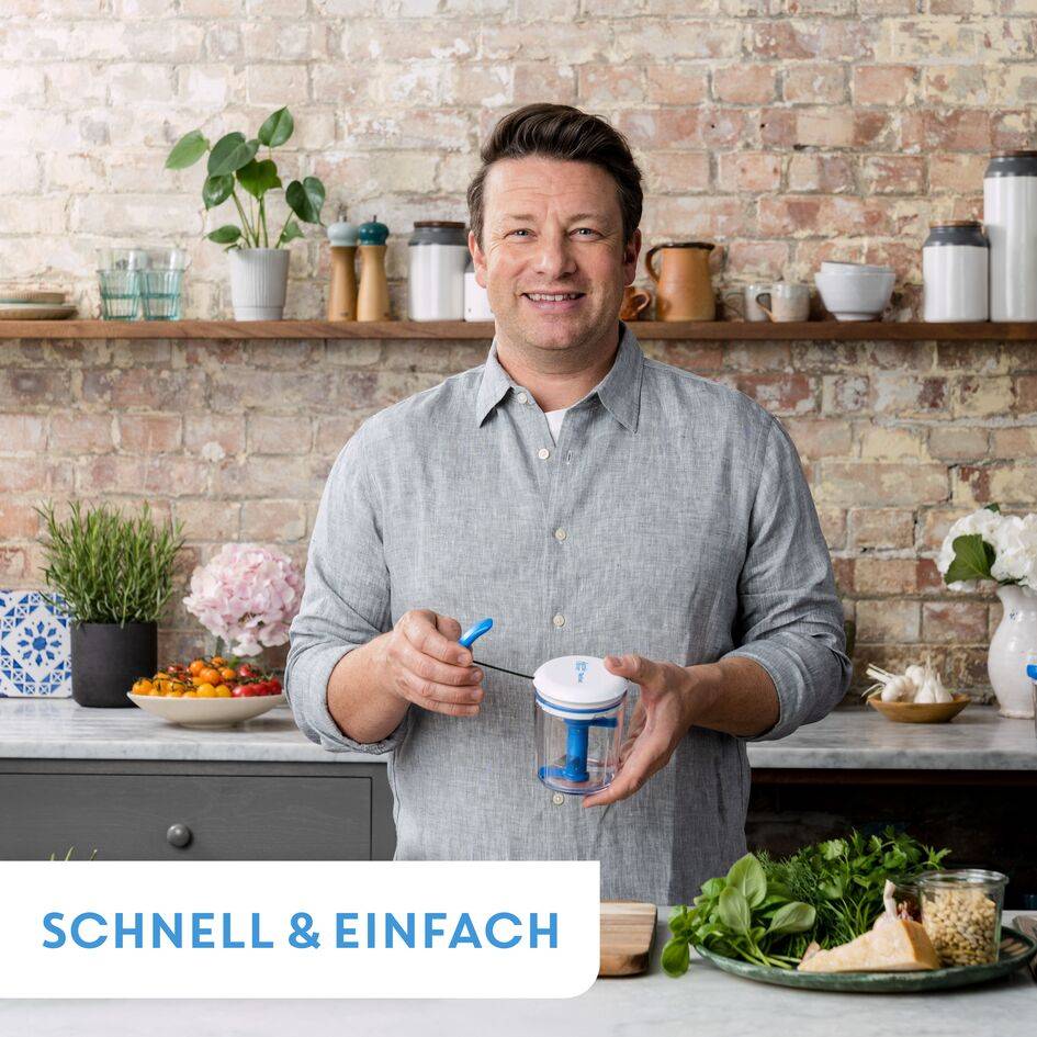 Jamie Oliver by Tefal Chop & Shaker 450 ml Weiß/Blau K1644344
