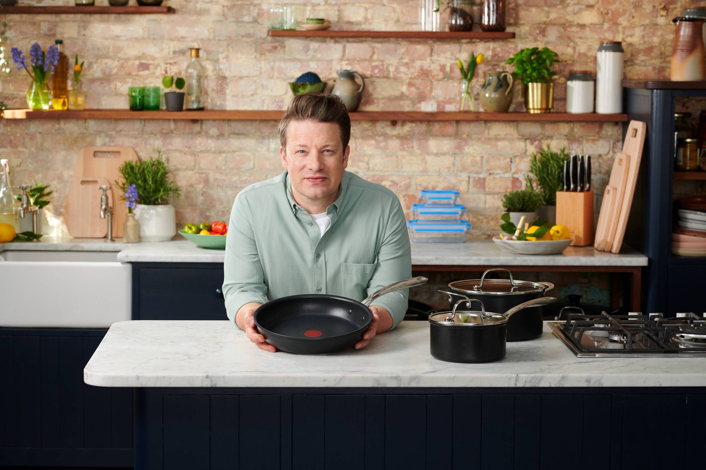 Jamie Oliver by Tefal Home Cook Alu-Servierpfanne 30cm, E01475