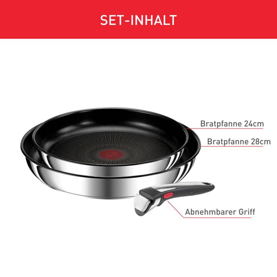Ingenio Preference On 3-teiliges Pfannen-Set L97493