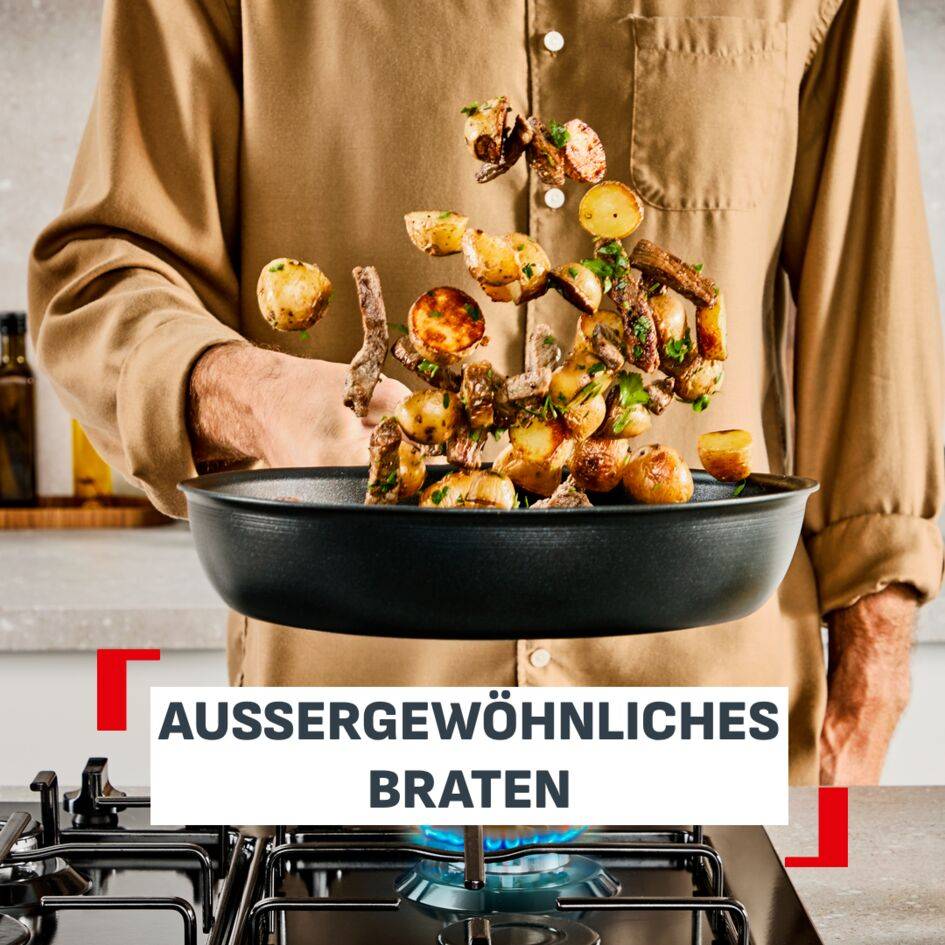 Experience All-in-One Pfanne 24 cm + Deckel, FusionCore Antihaftversiegelung, induktionsgeeignet, , 2-3 Portionen