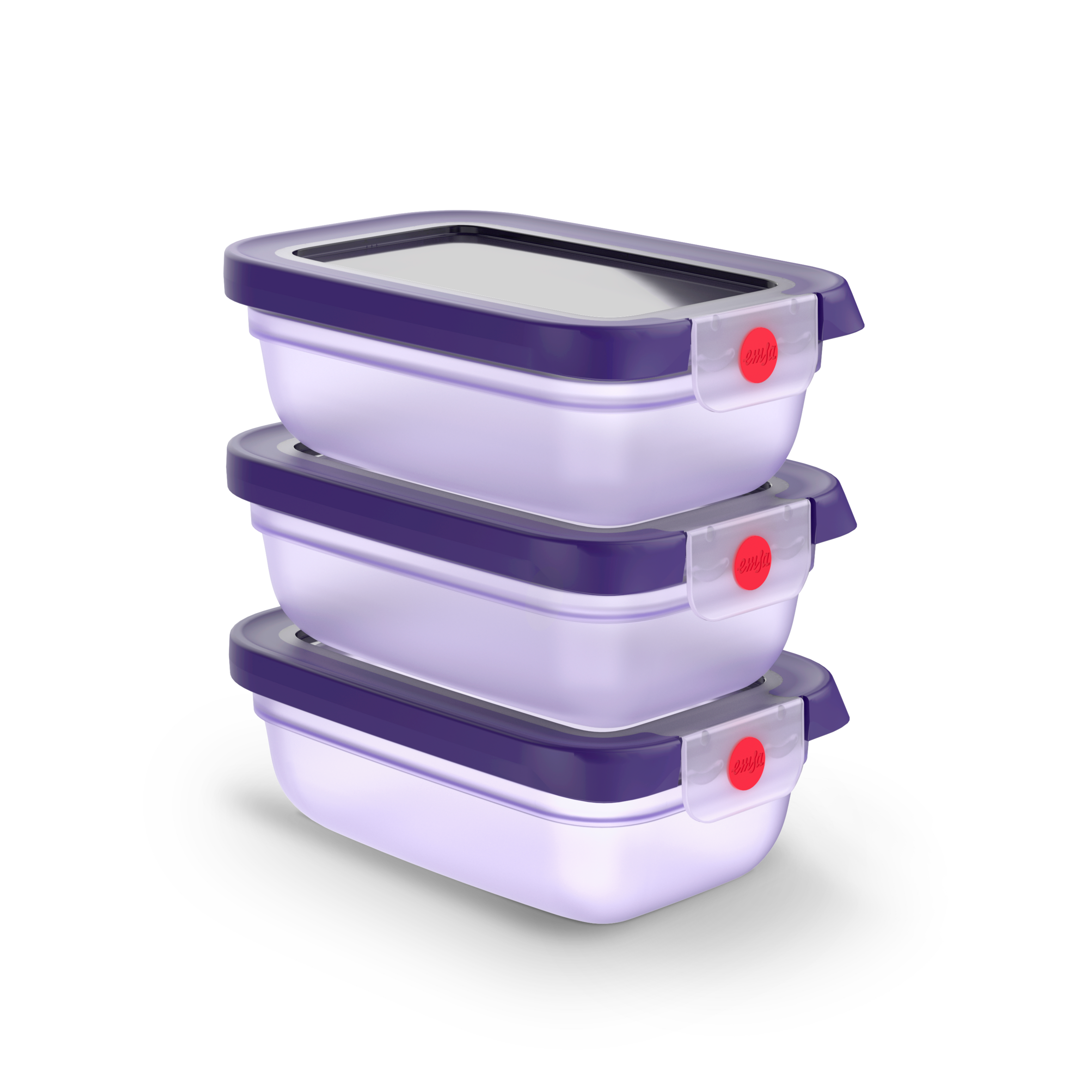 oneClick Frischhaltedosen 3-teiliges Set (3x 0,5 L) N12317