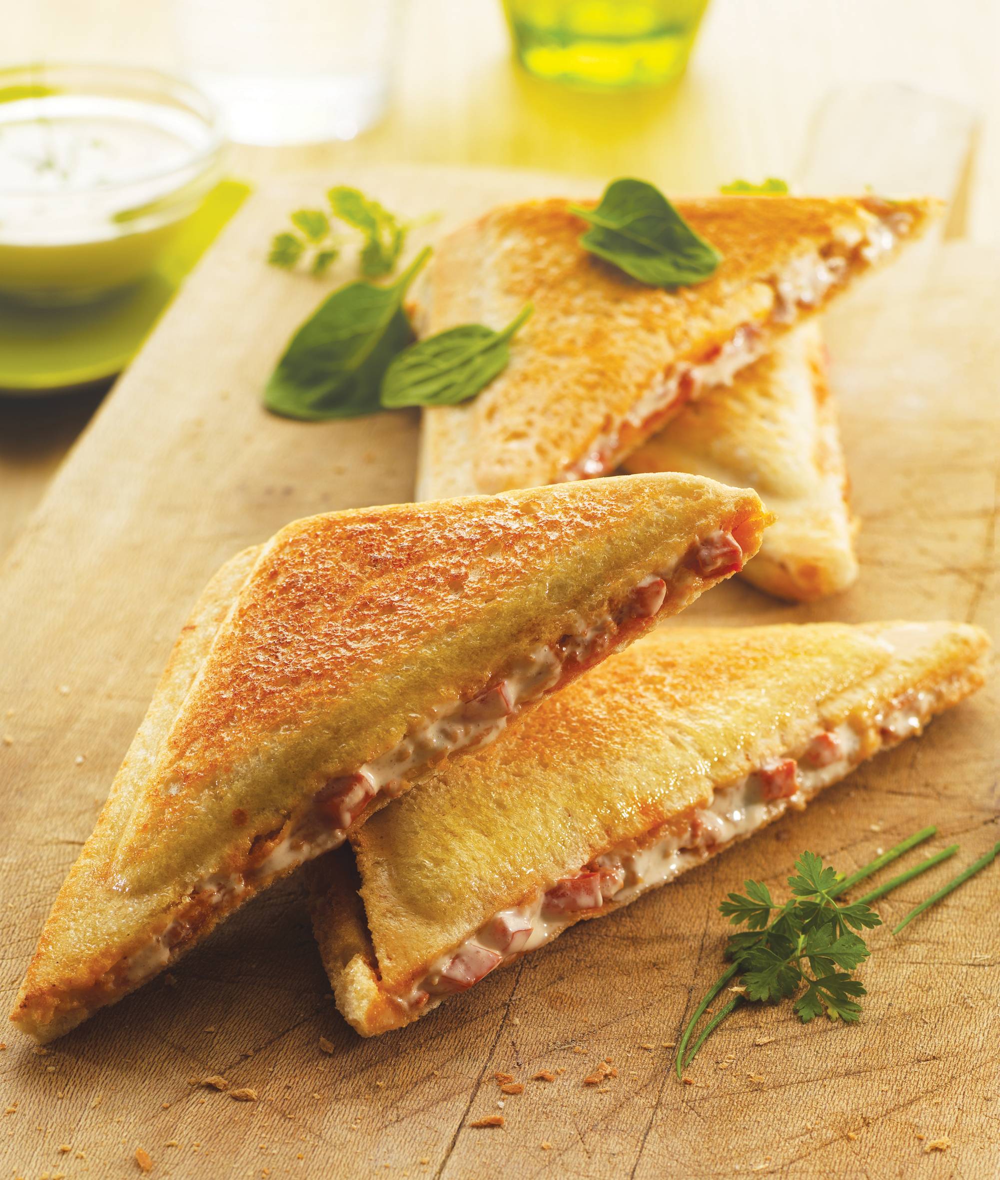 2 Dreieck-Sandwich-Platten Snack Collection XA8102F0