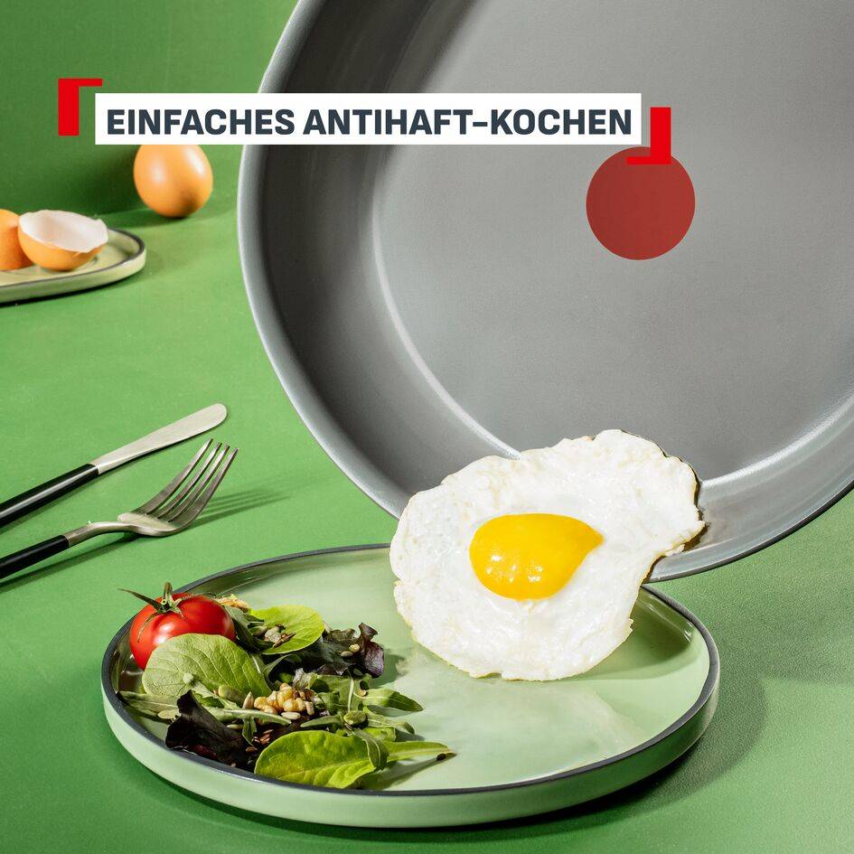 Renew, Schmorpfanne 24 cm +Deckel, Antihaft-Keramikbeschichtung