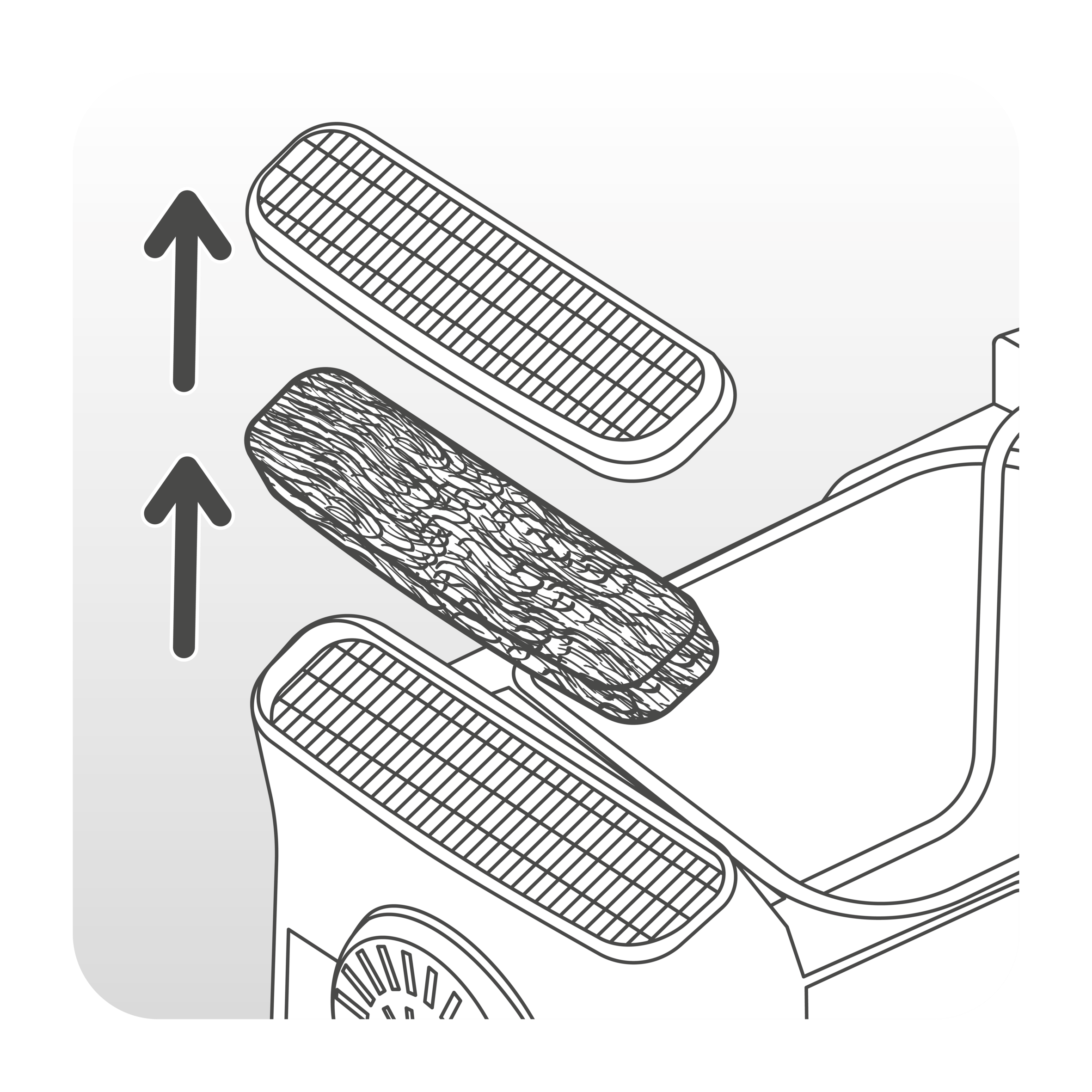 Aktivkohlefilter x3 XA142000
