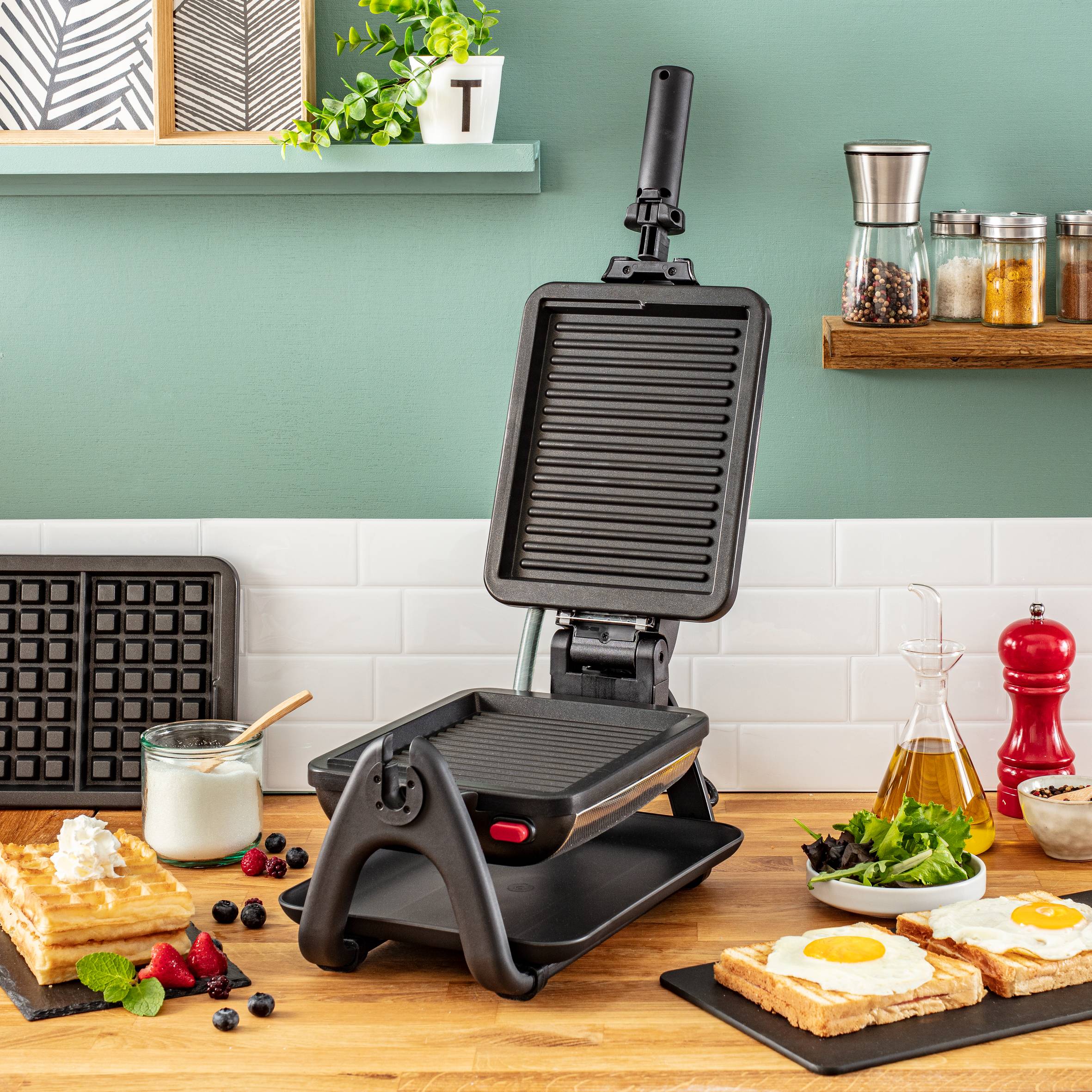 King Size 2-in-1 Sandwichmaker & Waffeleisen WM755D