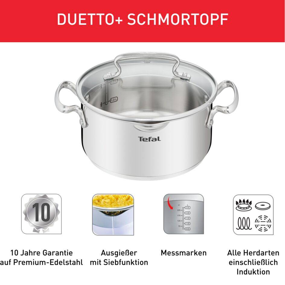 Duetto+ Kochtopf 16cm mit Deckel, G71942