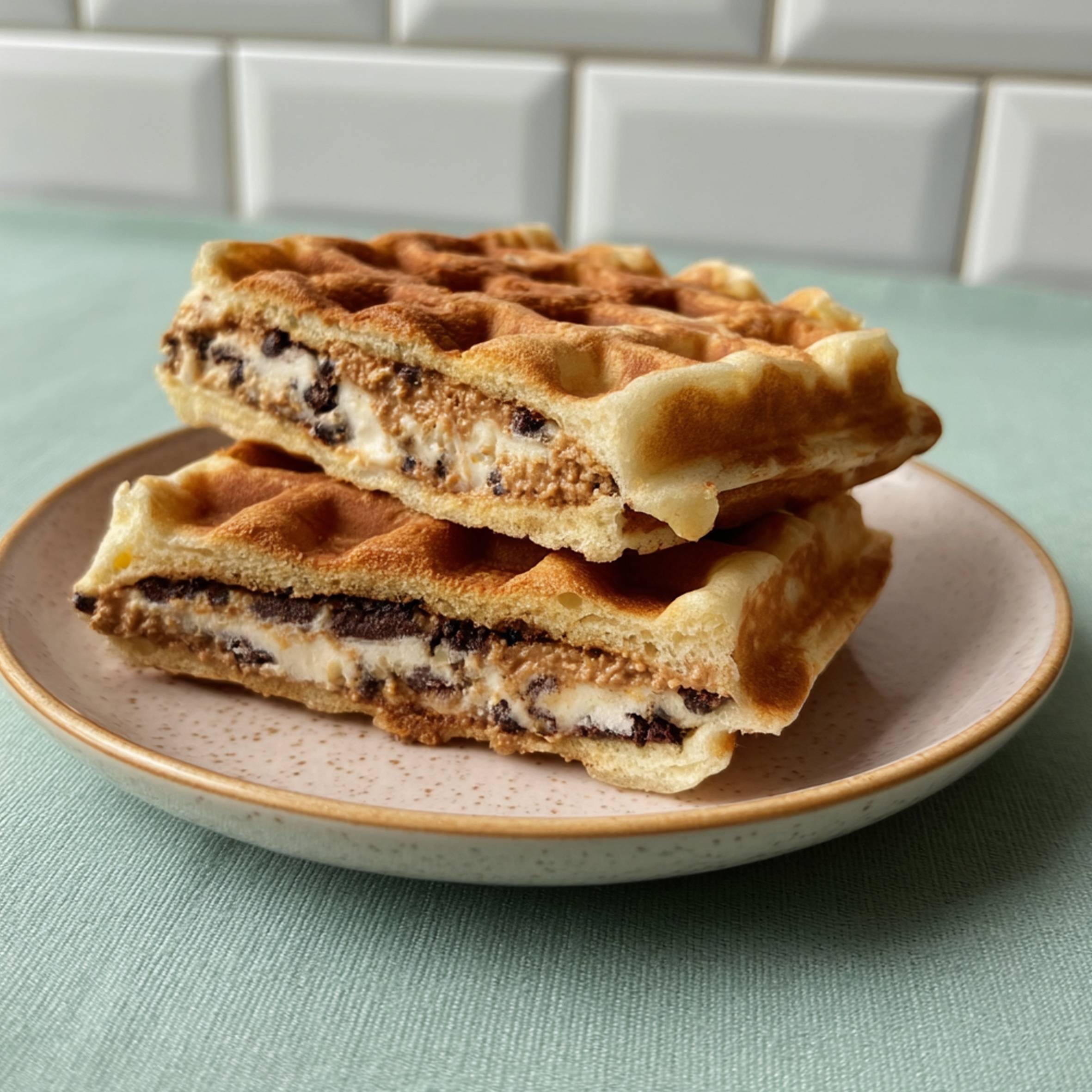 2 Platten für gefüllte Waffeln Snack Collection XA8120F0