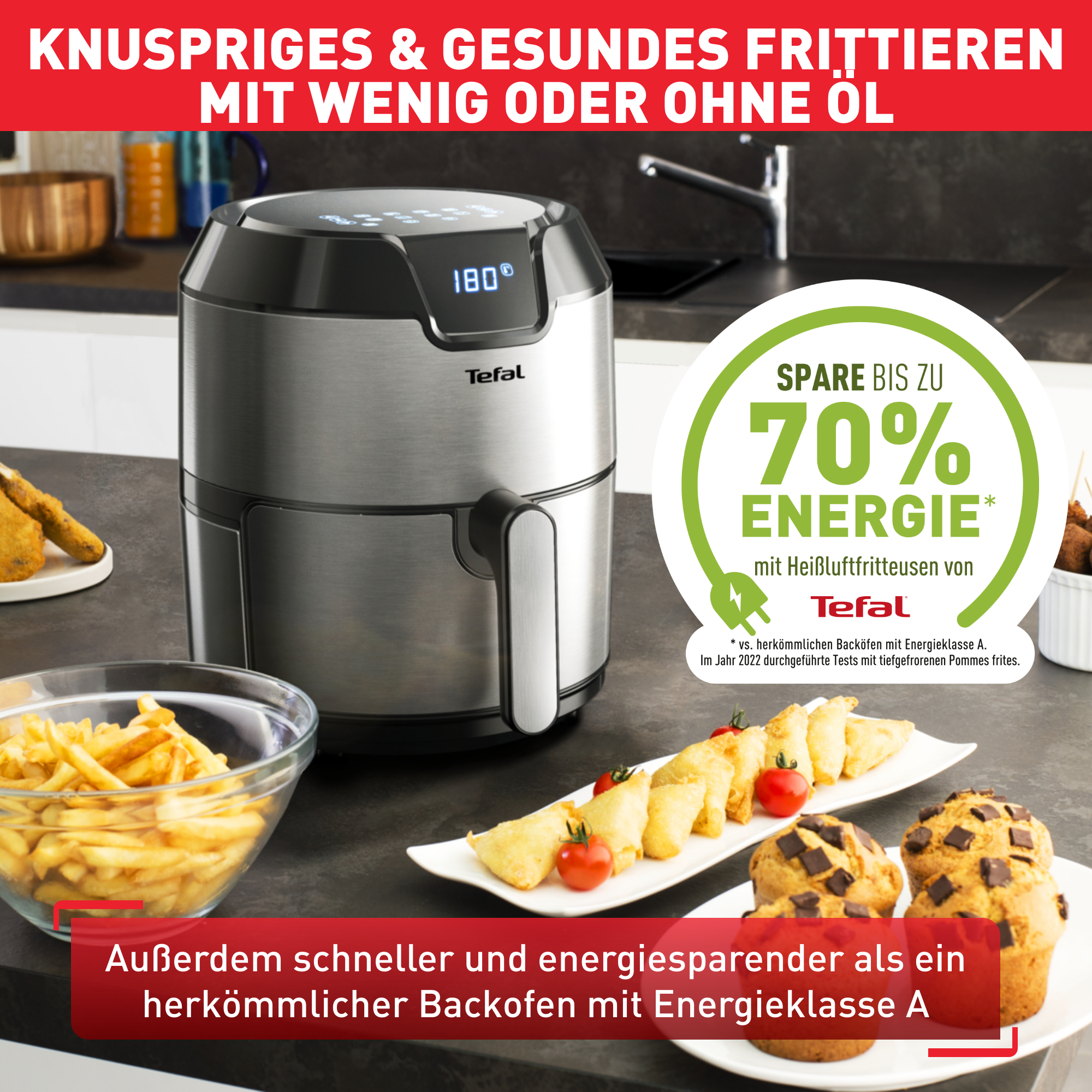 Easy Fry Deluxe Heißluftfritteuse EY401D
