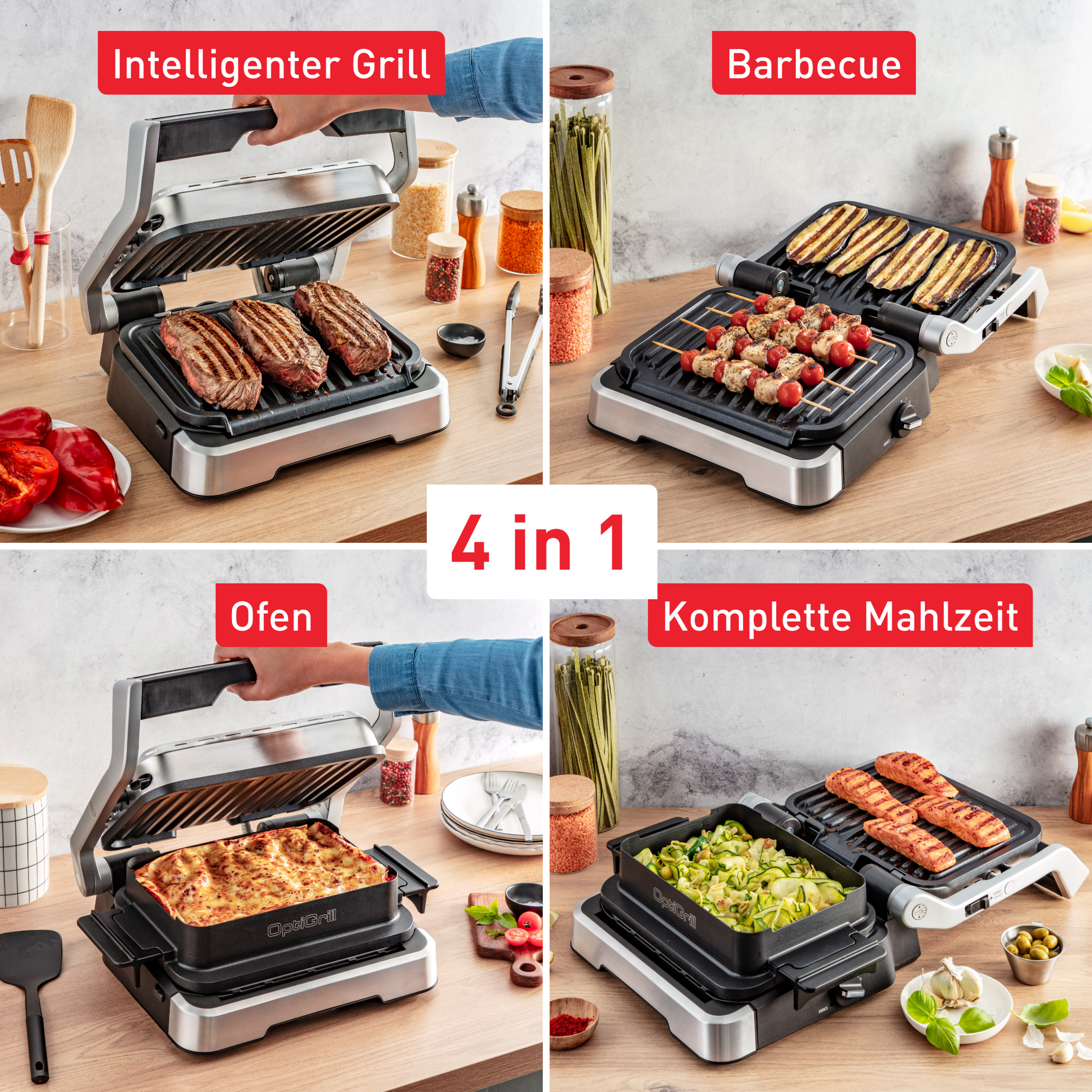OptiGrill 4in1 GC774D inkl. gratis Tipp-Kick (Sonderedition)