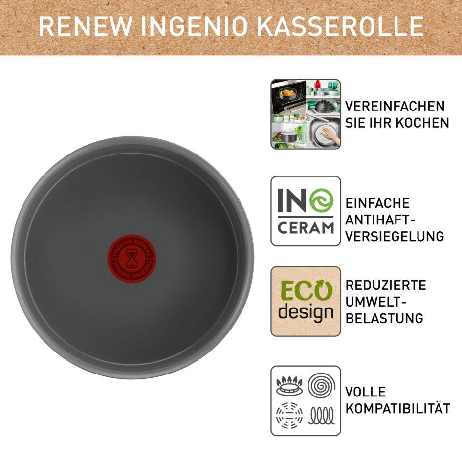 Ingenio Renew Kasserolle 18cm, L26029