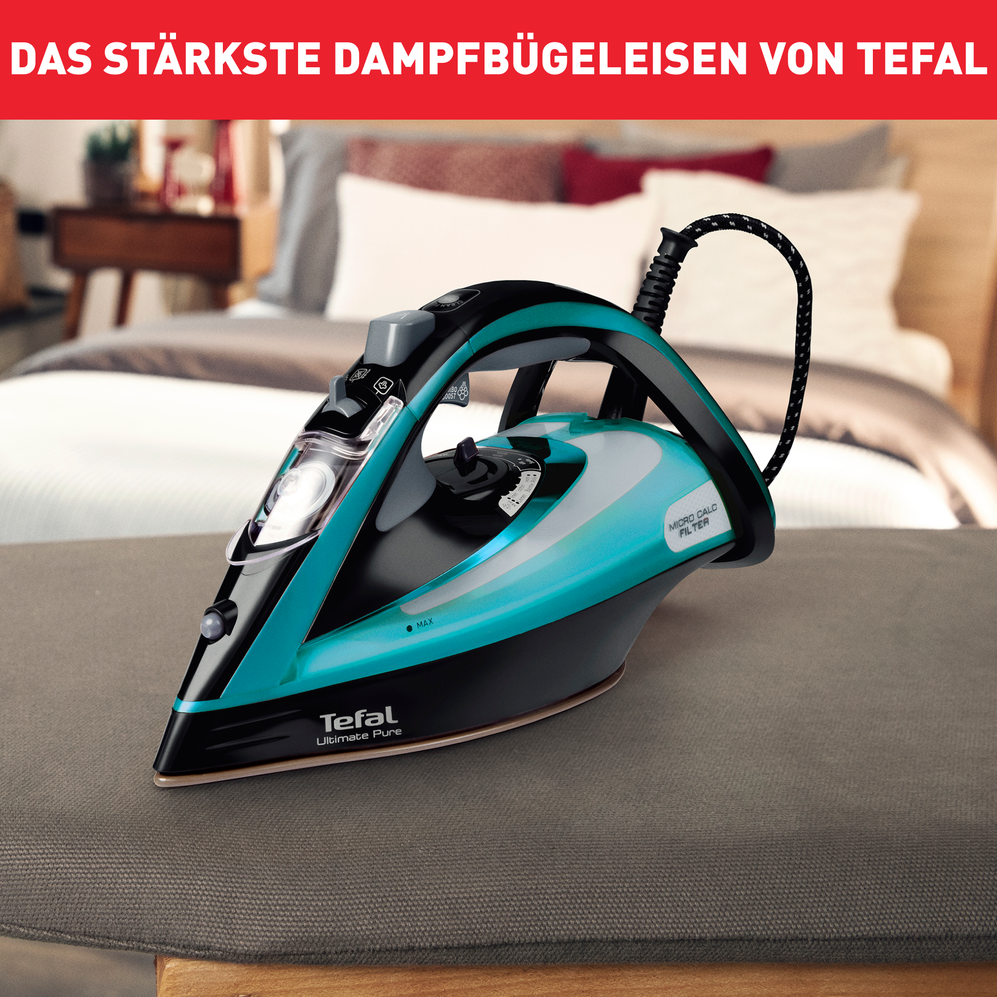 Ultimate Pure Dampfbügeleisen FV9844