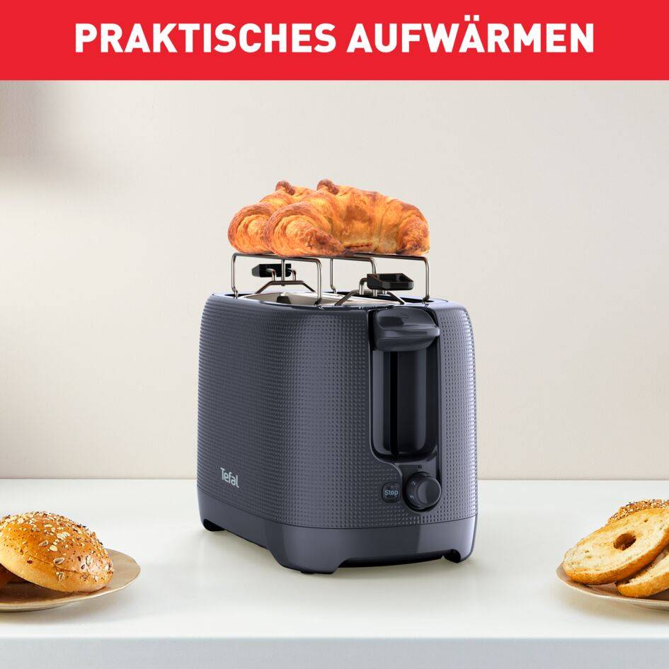 Morning Doppelschlitz-Toaster mit Brötchenaufsatz