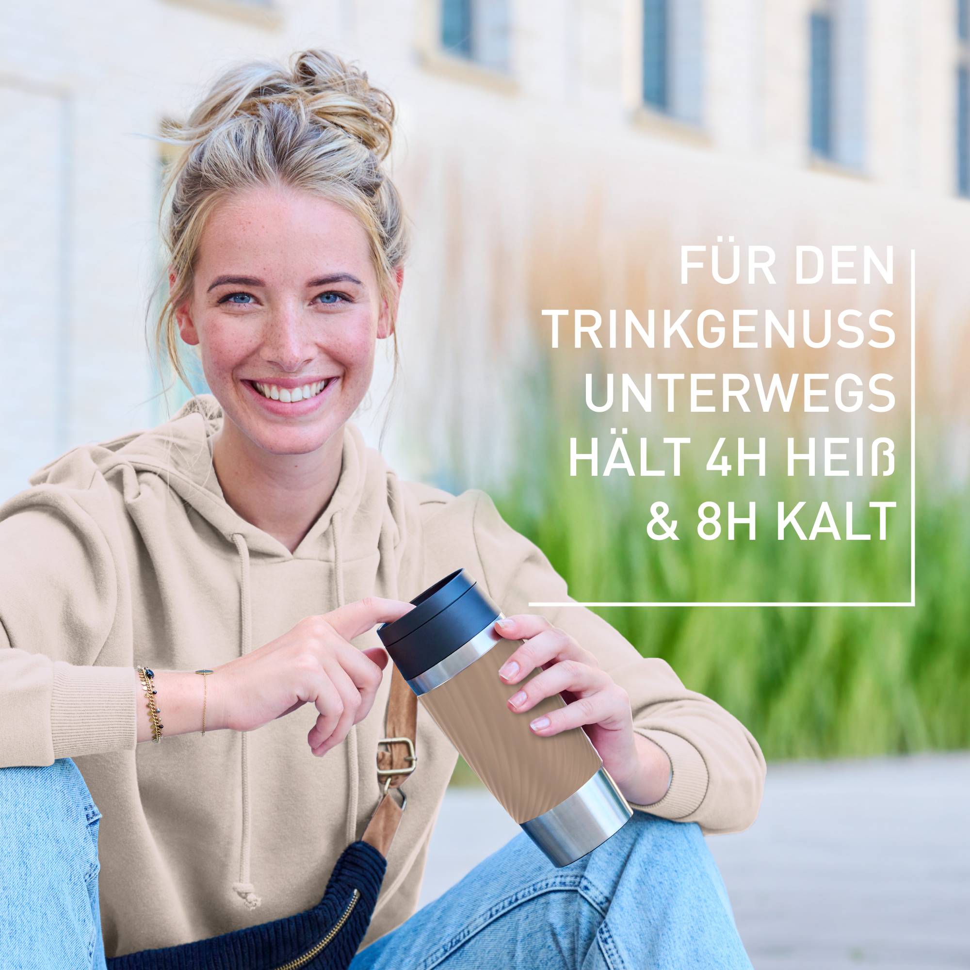 TRAVEL MUG CLASSIC TWIST ISOLIERBECHER 0,36L BRAUN N20253