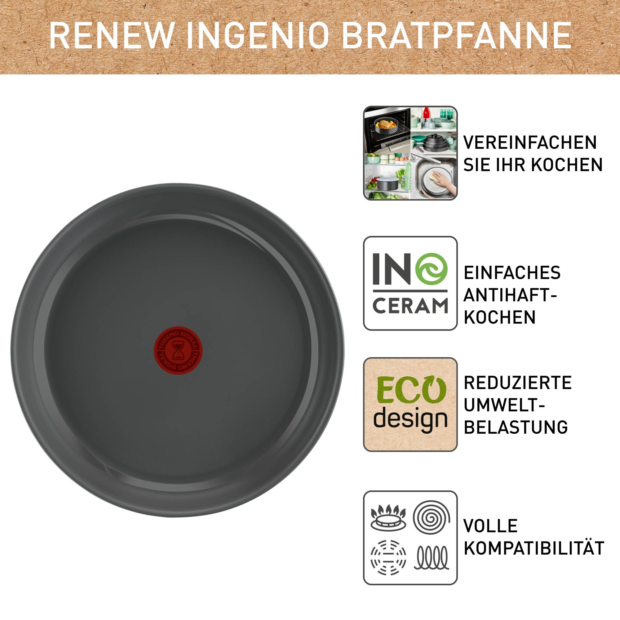 Ingenio Renew Bratpfanne 28cm, L26006