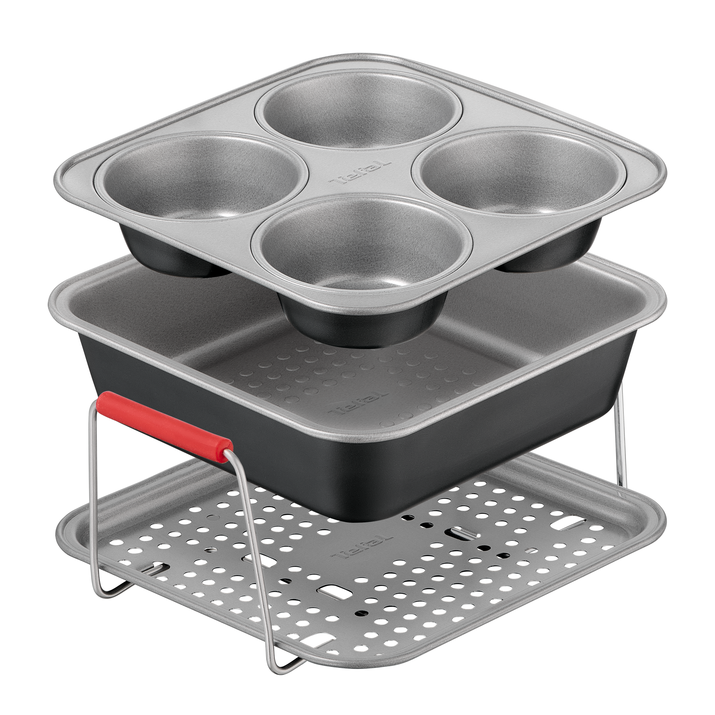 Dail'Easy, 3-teiliges Heißluftfritteusen Accessoires Set, J701S344