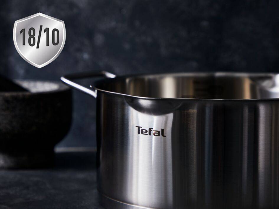 Tefal H8522235 Casseruola Nordica, 16 cm, 18/10 Steel