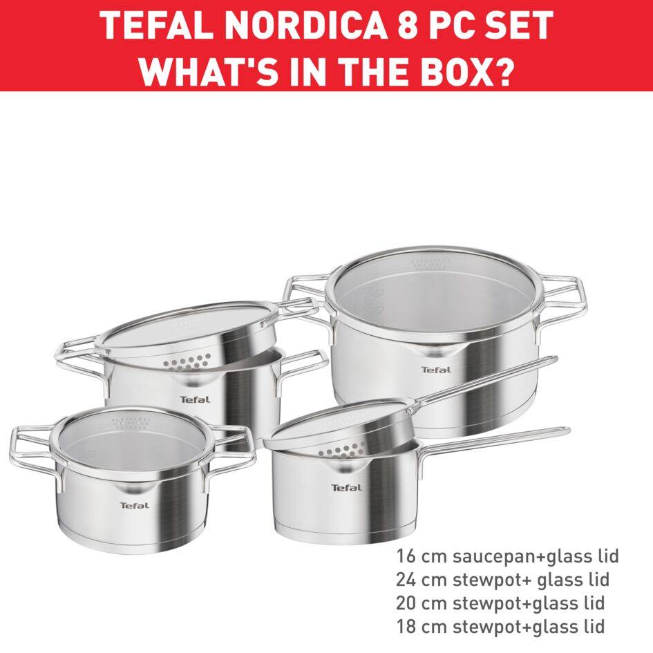 Nordica 8-teiliges Kochgeschirr-Set H852S8