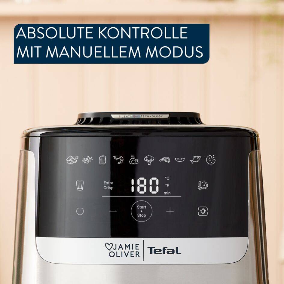 Jamie Oliver by Tefal Quiet & Easy Heißluftfritteuse  