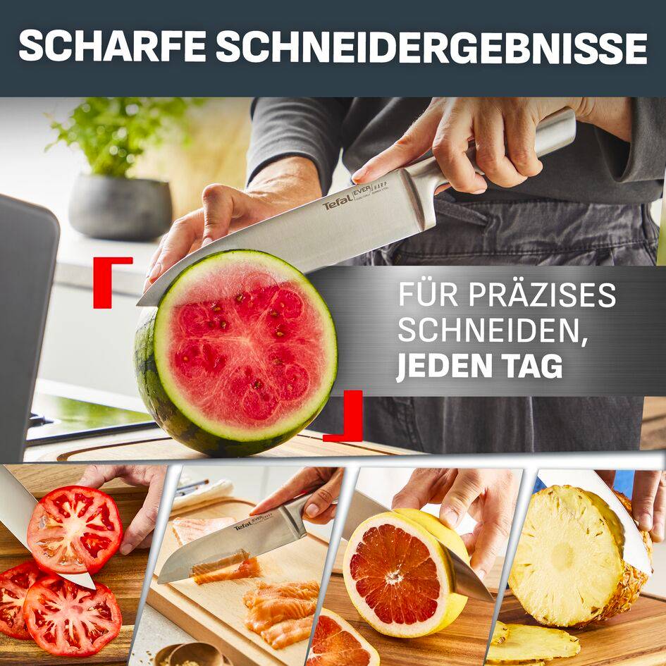 EverSharp Pro 6-teiliges Messer-Set mit selbstschärfendem Messerblock K2977S