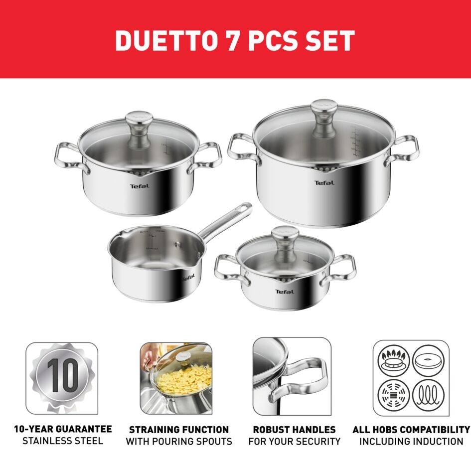 Duetto 7-teiliges Topfset A705A8