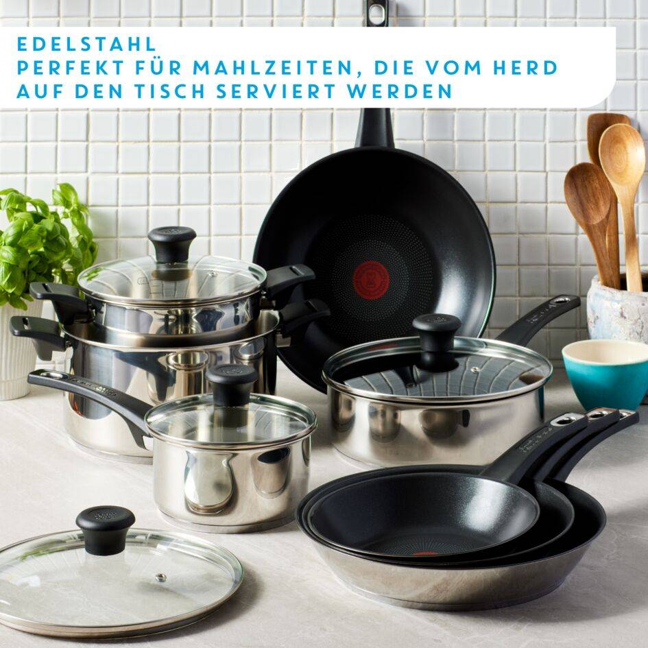 Jamie Oliver by Tefal Everyday Kitchen 7-teiliges Topf- und Pfannenset