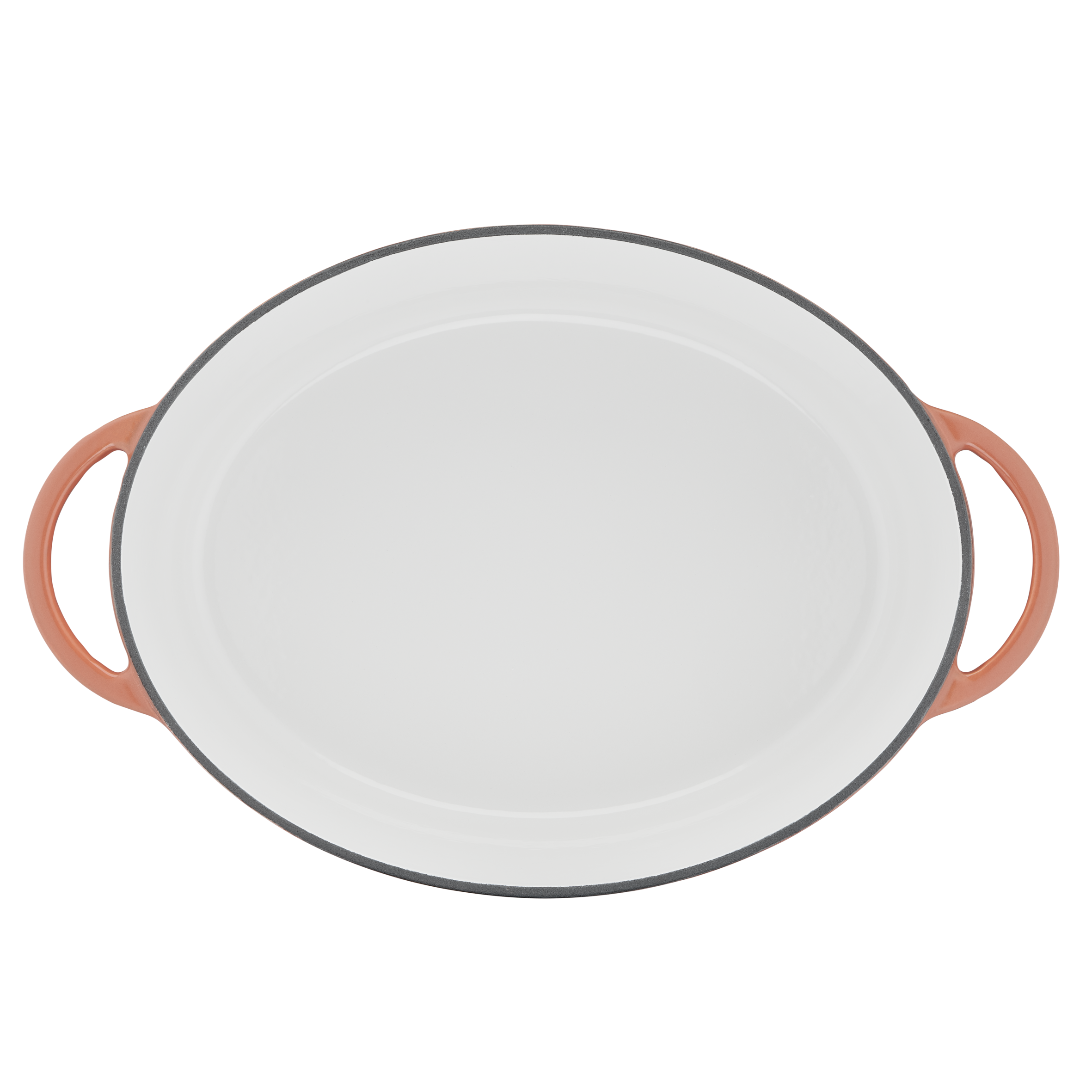 Lov Gusseisen Ovaler Bräter terracotta orange 34cm,E26006