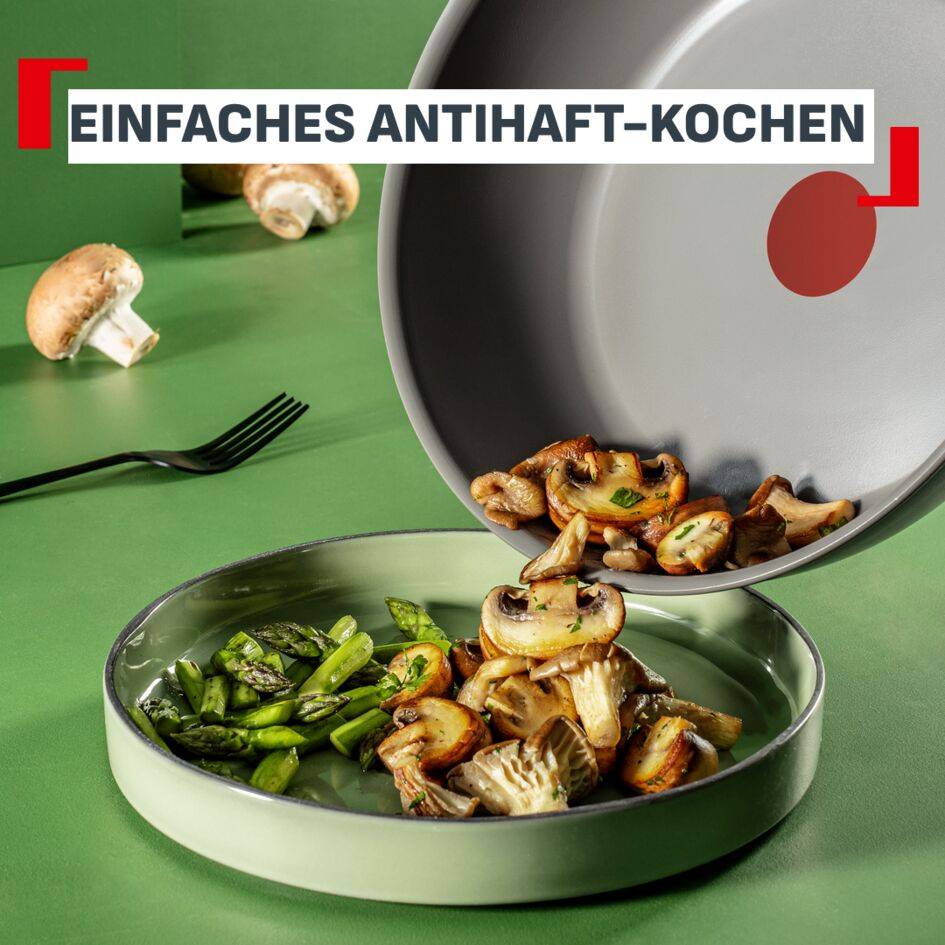 Renew, Wokpfanne 28 cm, Antihaft-Keramikbeschichtung