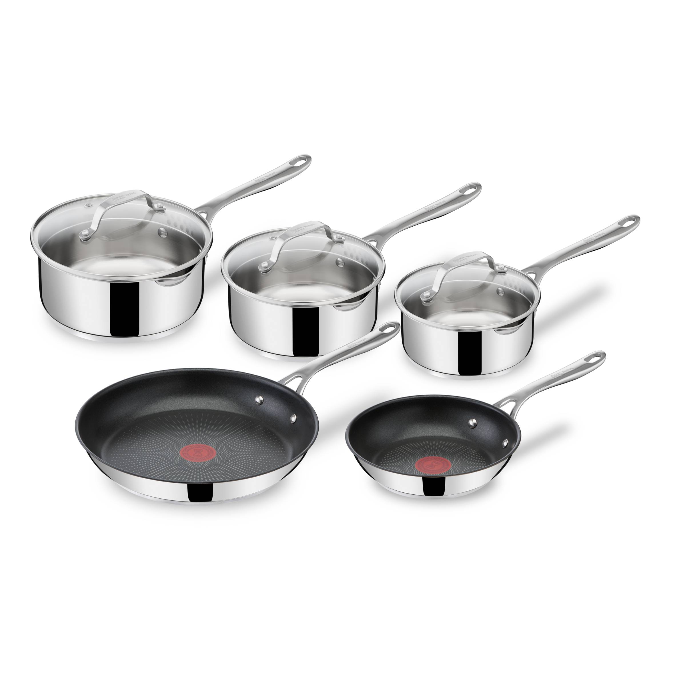 Jamie Oliver Cook's Direct On 8-teiliges Pfannen- und Kasserollenset E304S5