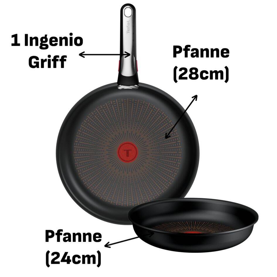 Ingenio Excellence+ 3-teiliges Kochgeschirr-Set P00095