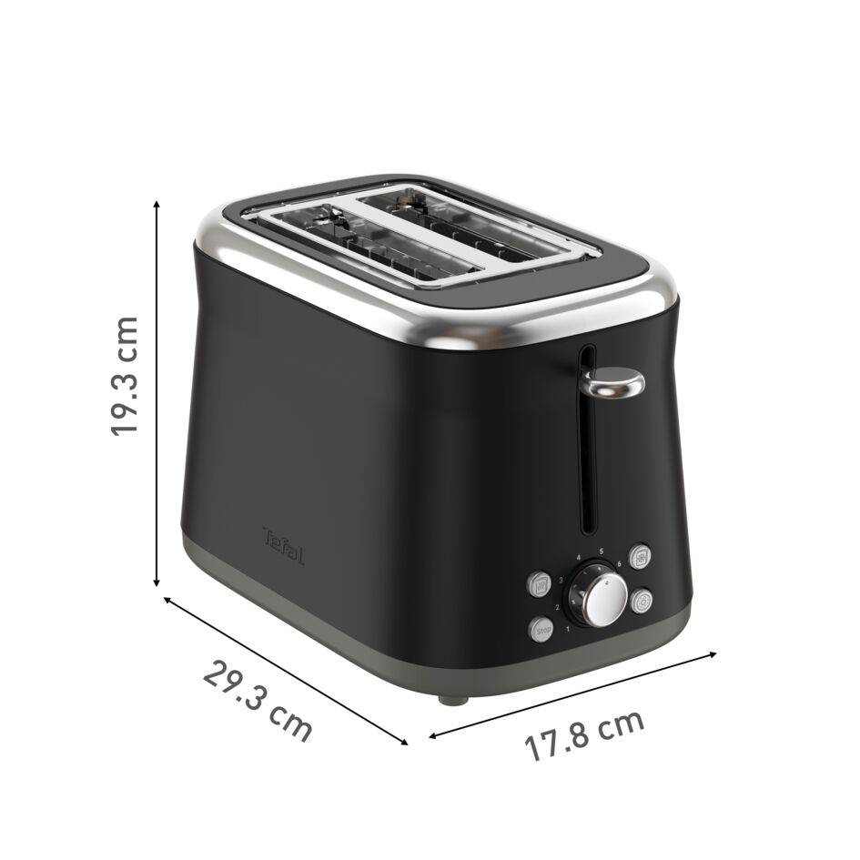 Collection, Doppelschlitztoaster, Retro-Edelstahl, 8 Bräunungsstufen