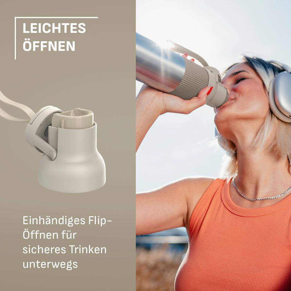 beYou Flip Bottle 0,7 L, Isolier-Trinkflasche, N31214