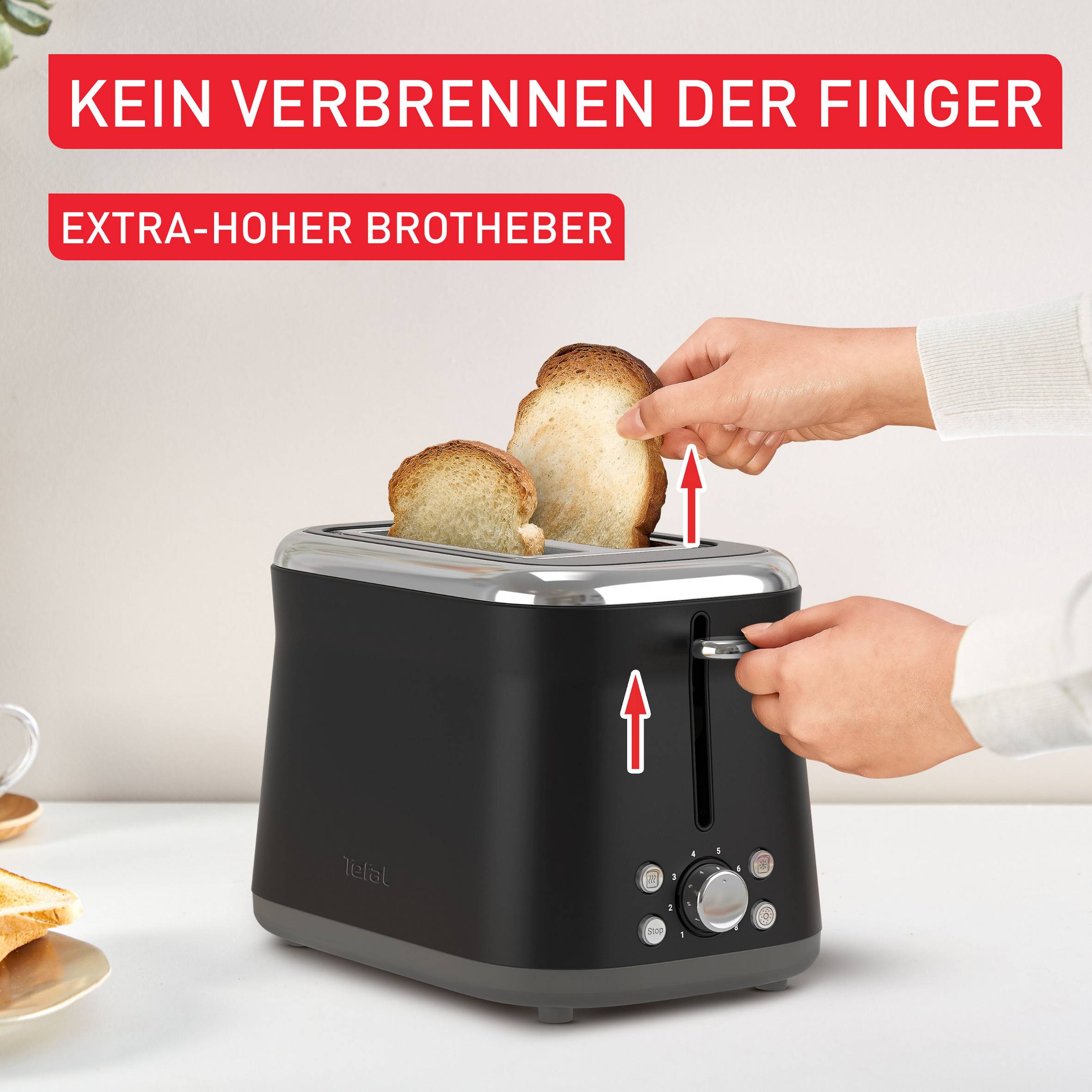 Collection, Doppelschlitztoaster, Retro-Edelstahl, 8 Bräunungsstufen