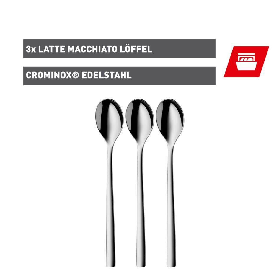 Silit Trend Latte Macchiato Löffel, 3 Stück