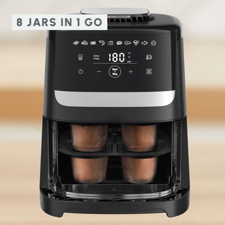 Glass Jars, 8-Piece Set, Easy Fry Silence 5L Air fryer Compatibility